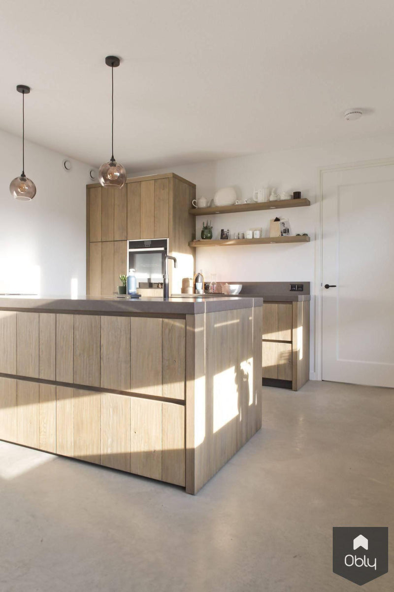 Grijze woonbetonvloer in nieuwbouwwoning-Willem Designvloeren B.V.-alle,Keuken,Woonkamer-Grijze woonbetonvloer in nieuwbouwwoning | OBLY.com-OBLY