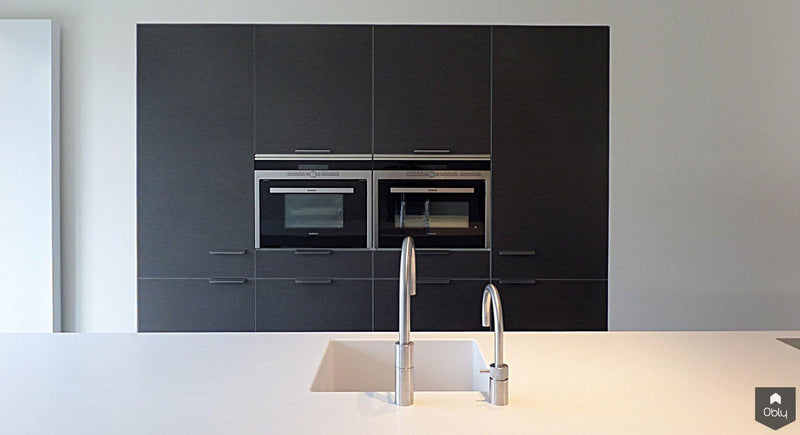 Groot eiland met Corian werkblad.-Keukenarchitectuur Midden Brabant-alle, Keuken-OBLY