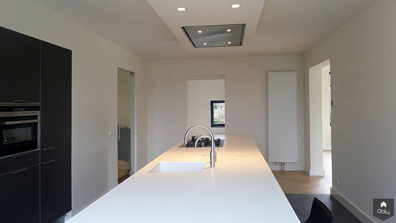 Groot eiland met Corian werkblad.-Keukenarchitectuur Midden Brabant-alle, Keuken-OBLY