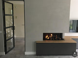 Haard/ tv-meubel op maat en enkele stalen deur-Bjorn Interieurontwerp & Realisatie-alle, Woonkamer-OBLY
