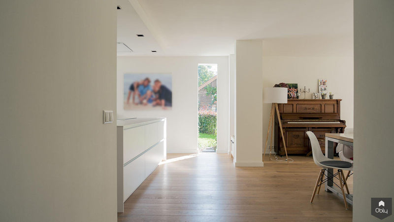 Herindeling woonboerderij met woonkeuken-Van Os Architecten-alle,Woonkamer-OBLY