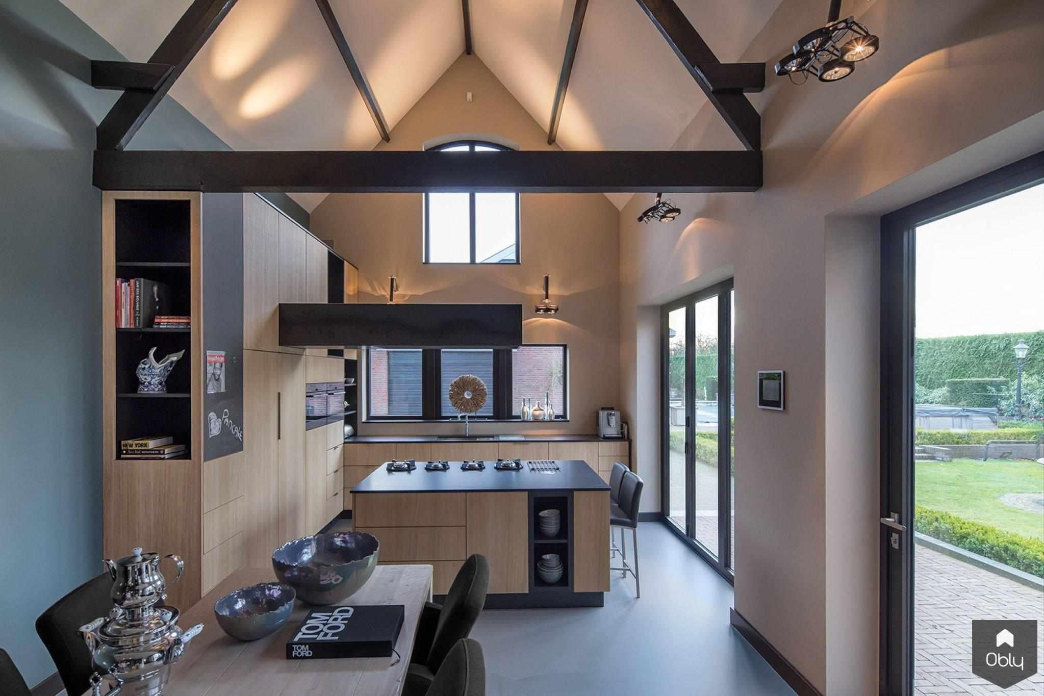 Historic house-Peer & Jacobs-alle,Authentieke details,Balkenplafond,Historisch huis,Interieurontwerp,Keuken,Moderne elementen,Tijdloos design,Woonhuis-OBLY