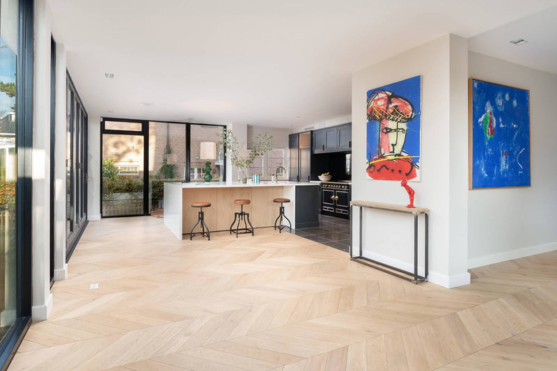 Hongaarse punt jaren 30 woning-The Woodstore-aanbouw-Jaren 30 woning Hongaarse punt vloer-OBLY