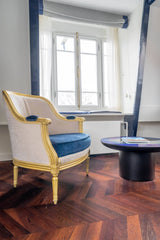 Hongaarse punt met Eiken bies-Vloerenhuis Amsterdam-Slaapkamer-Hongaarse punt met goudkleurige Eiken bies-OBLY