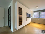 Hoogglans grijze keuken met Corian werkblad-Keukenarchitectuur Midden Brabant-alle,Keuken-OBLY
