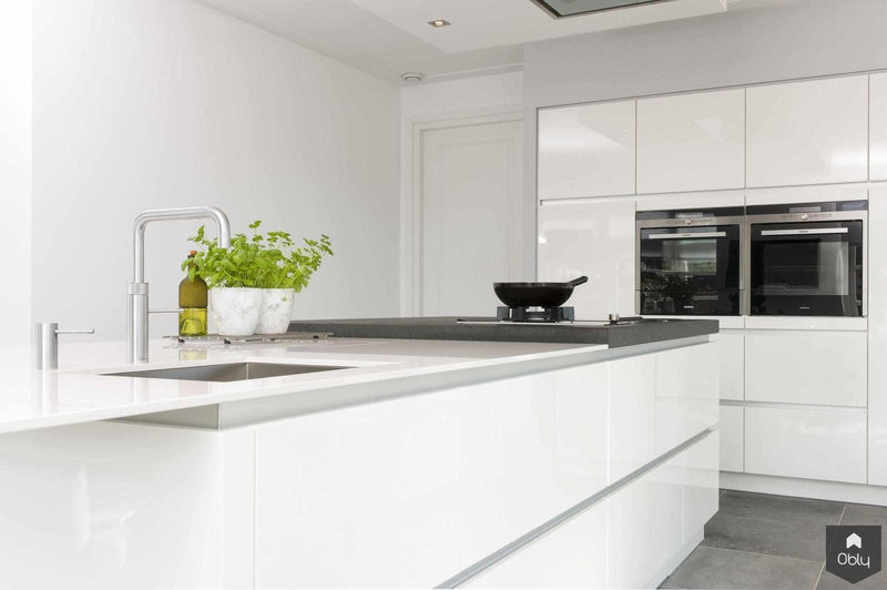 Hoogglans witte keuken-NewLook Keukens-alle,Keuken-OBLY
