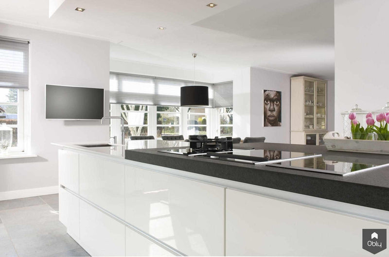 Hoogglans witte keuken-NewLook Keukens-alle,Keuken-OBLY
