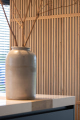 Houten roomdivider tussen kookeiland en eettafel-Houten roomdivider-alle,Keuken-OBLY