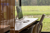 Houten roomdivider tussen kookeiland en eettafel-Houten roomdivider-alle,Keuken-OBLY
