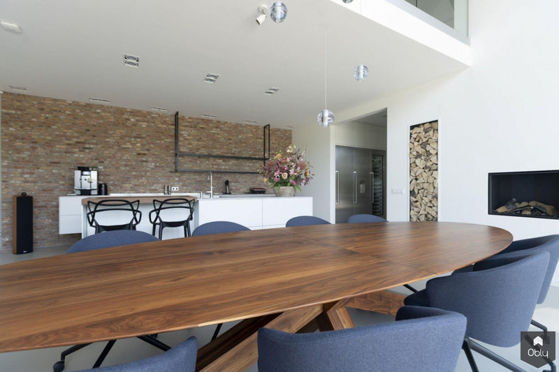 Interieur ontwerp boerderij Villa-B-TOO-alle,Eetkamer-OBLY