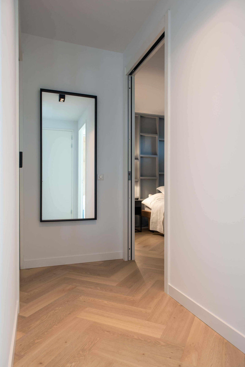 Interieurontwerp en indeling appartement-Lifs Interior Design-keuken-Nieuwe indeling interieur en keuken appartement -OBLY