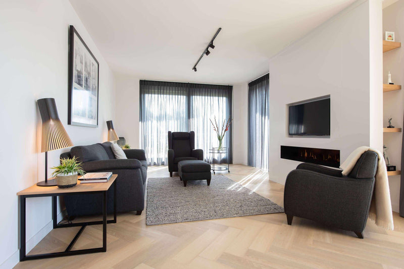 Interieurontwerp en indeling appartement-Lifs Interior Design-keuken-Nieuwe indeling interieur en keuken appartement -OBLY