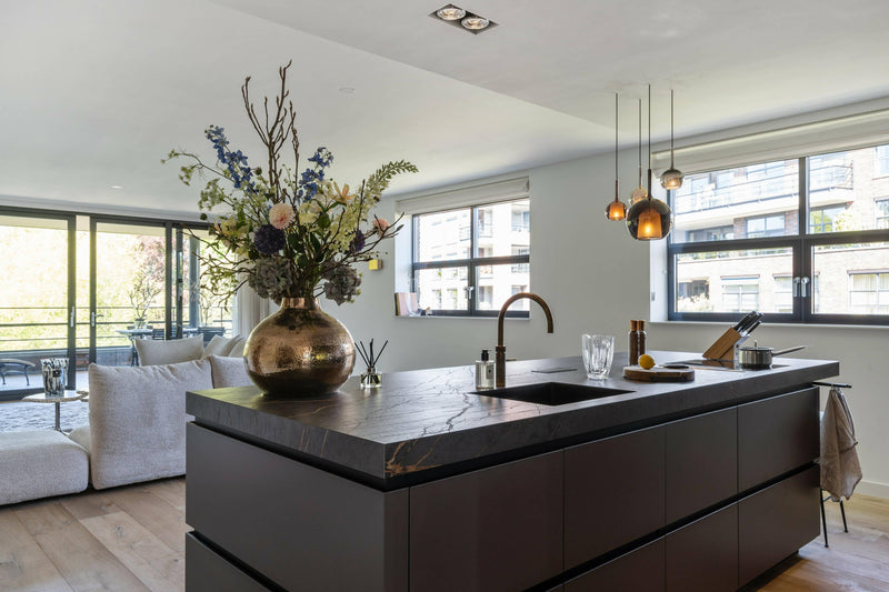 KAMB Moderne keuken-Keukenarchitectuur Midden Brabant-appartement,keuken-KAMB moderne keuken-OBLY