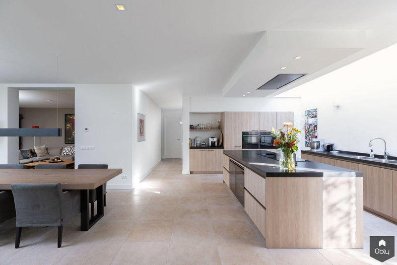 Kalksteen vloer moderne woning-Van den Heuvel & Van Duuren-alle,Woonkamer-OBLY