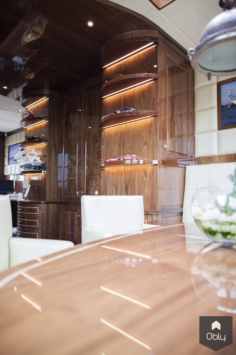Kantoor in villa yacht style-Wood Creations-alle,Woonkamer-OBLY