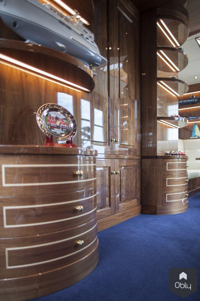 Kantoor in villa yacht style-Wood Creations-alle,Woonkamer-OBLY