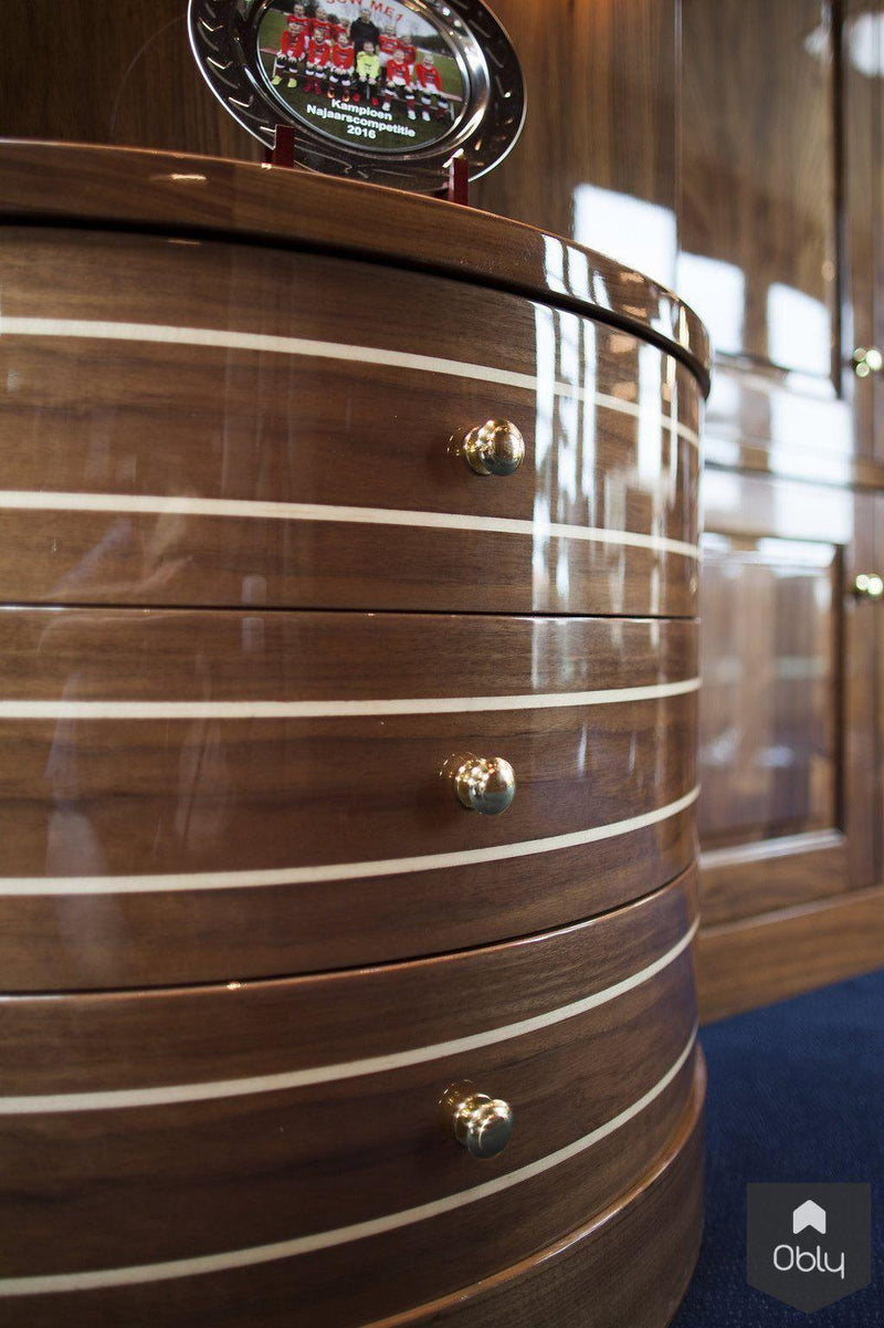 Kantoor in villa yacht style-Wood Creations-alle,Woonkamer-OBLY