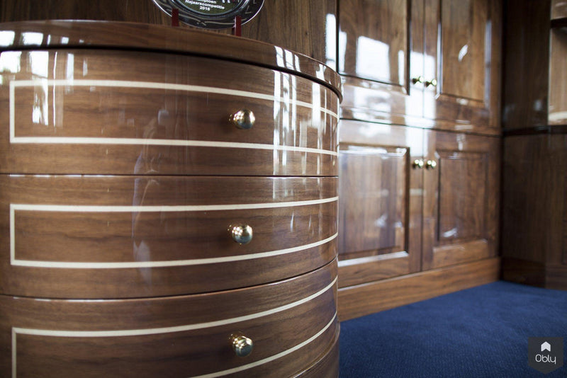 Kantoor in villa yacht style-Wood Creations-alle,Woonkamer-OBLY