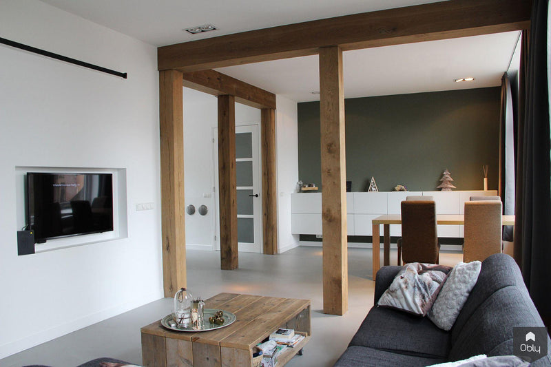 Karakteristieke dijkwoning-Blokvorm Architectuur-alle,Woonkamer-OBLY
