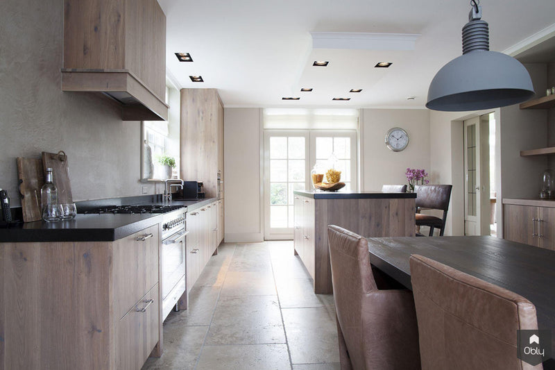 Keuken Eiken hout met v-groeven - Landelijk-Wood Creations-alle,Keuken-OBLY