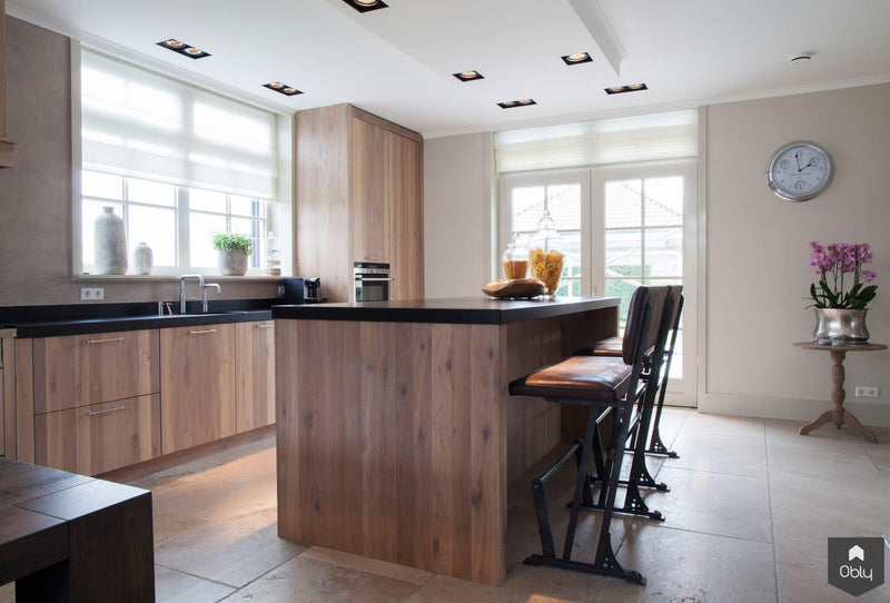 Keuken Eiken hout met v-groeven - Landelijk-Wood Creations-alle,Keuken-OBLY