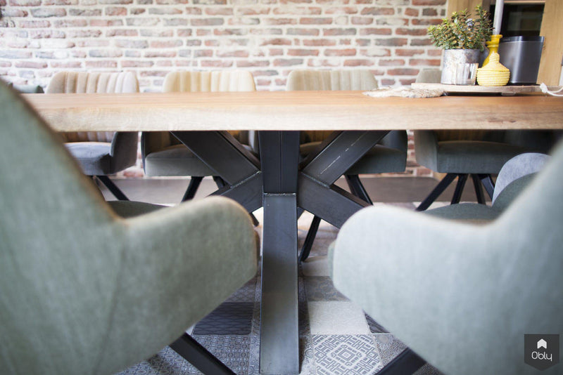 Keuken Stoer eiken hout met werkplek-Wood Creations-alle,Keuken-OBLY