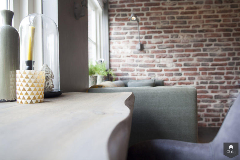 Keuken Stoer eiken hout met werkplek-Wood Creations-alle,Keuken-OBLY