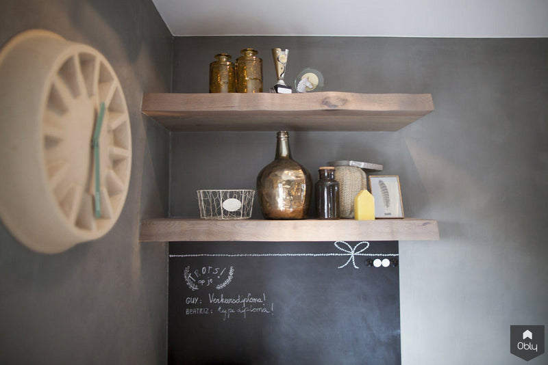 Keuken Stoer eiken hout met werkplek-Wood Creations-alle,Keuken-OBLY