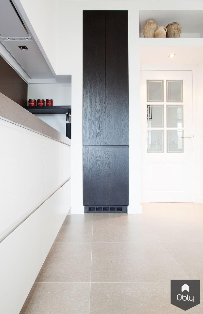 Keuken champagne kleurig met eiken hout-Wood Creations-alle,Keuken-OBLY