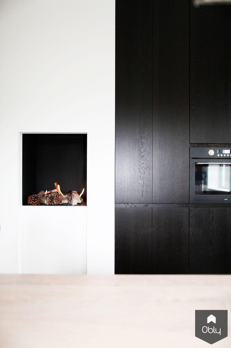 Keuken champagne kleurig met eiken hout-Wood Creations-alle,Keuken-OBLY