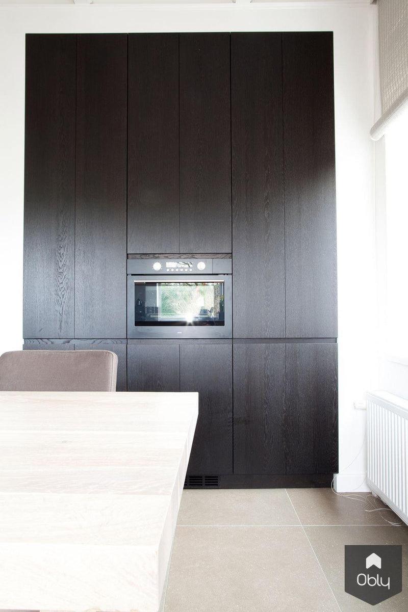Keuken champagne kleurig met eiken hout-Wood Creations-alle,Keuken-OBLY