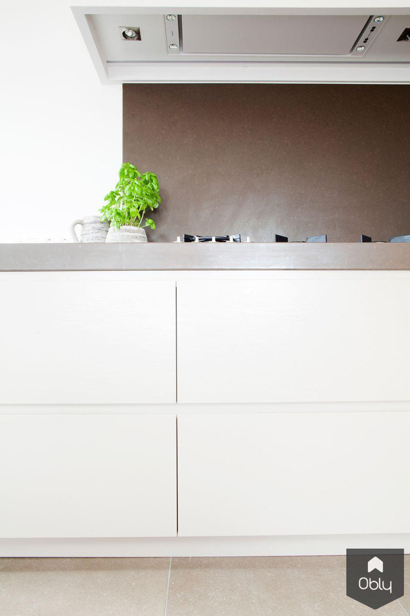 Keuken champagne kleurig met eiken hout-Wood Creations-alle,Keuken-OBLY