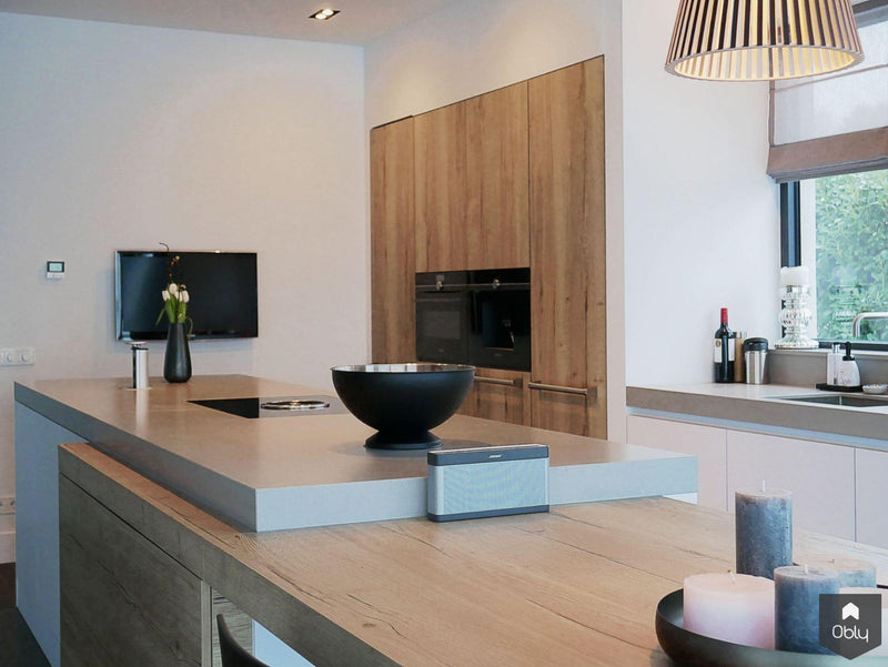 Keuken in rustiek eiken met strak wit-Keukenarchitectuur Midden Brabant-alle,Keuken-OBLY