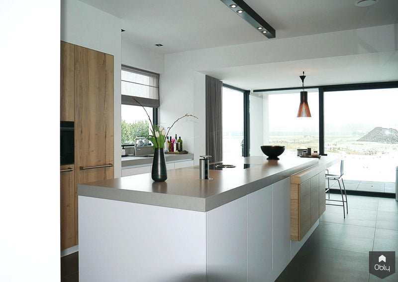 Keuken in rustiek eiken met strak wit-Keukenarchitectuur Midden Brabant-alle,Keuken-OBLY