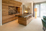 Keuken in tabacca-hout en marmer-Fred Constant-alle,Keuken-OBLY