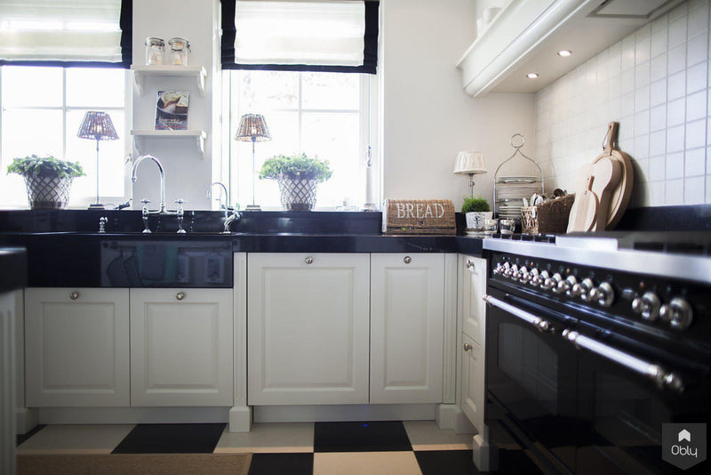 Keuken landelijk klassiek in zwart wit-Wood Creations-alle,Keuken-OBLY