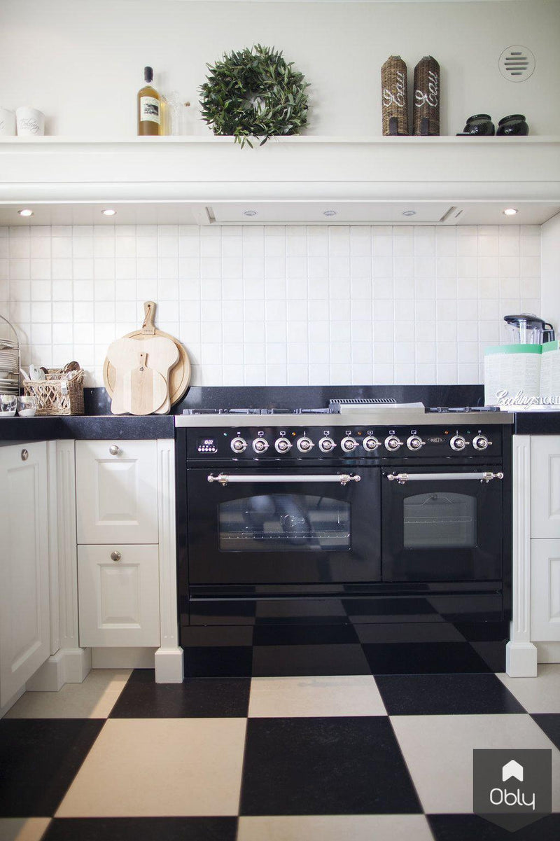 Keuken landelijk klassiek in zwart wit-Wood Creations-alle,Keuken-OBLY
