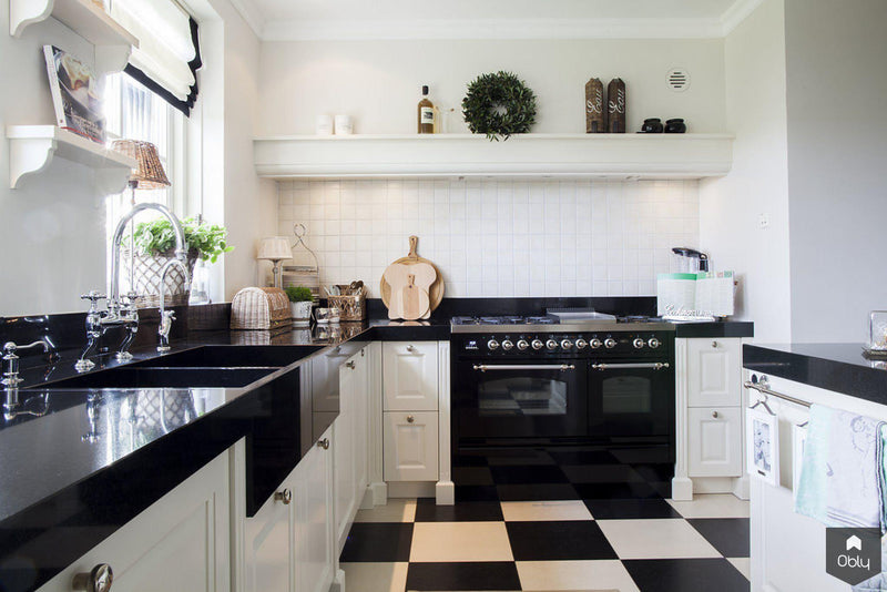 Keuken landelijk klassiek in zwart wit-Wood Creations-alle,Keuken-OBLY