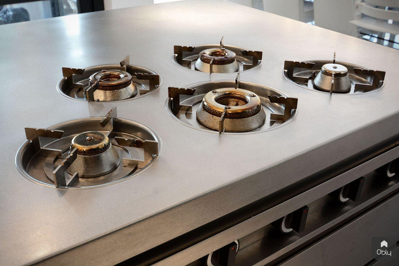 Keuken met RVS eiland-Ecker Interieur-alle,Keuken-OBLY