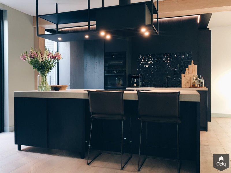 Keuken met dik keramisch blad en Marokkaanse tegels-Bjorn Interieurontwerp & Realisatie-alle,Keuken-OBLY