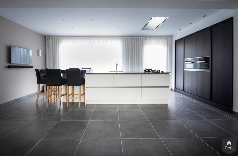 Keuken modern met eiken kastenwand-Ecker Interieur-alle,Keuken-OBLY