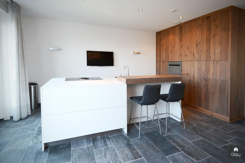 Keuken modern met oud hout-Ecker Interieur-alle,Keuken-OBLY