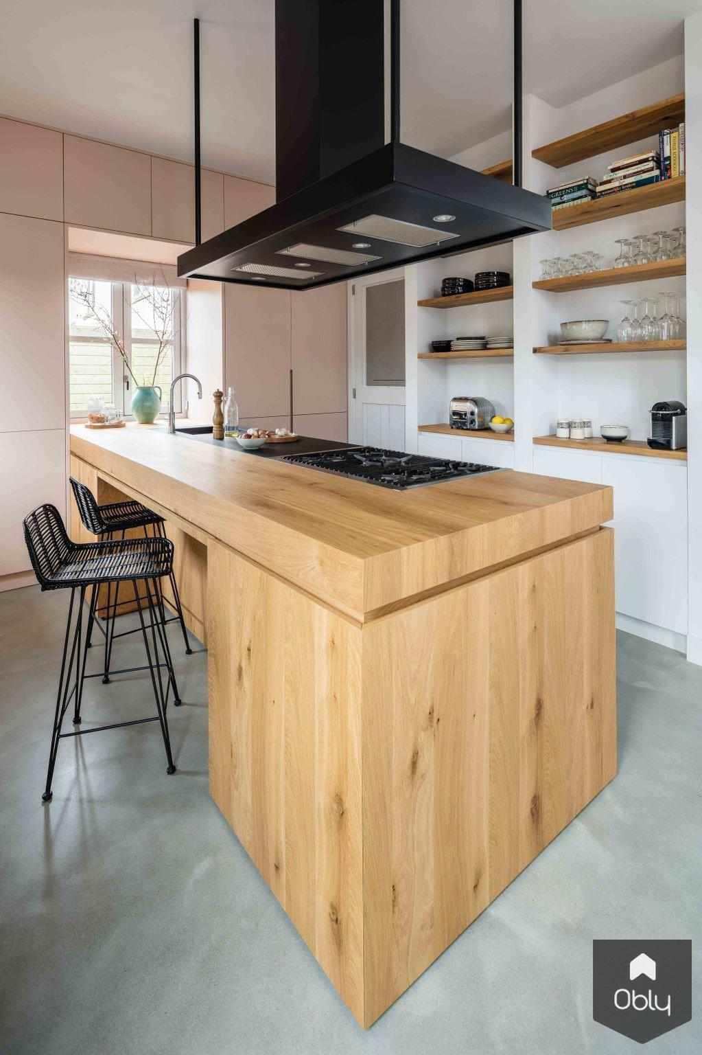 Keuken, woonkamer en studeerkamer-DBD Interiors-alle,Keuken-OBLY