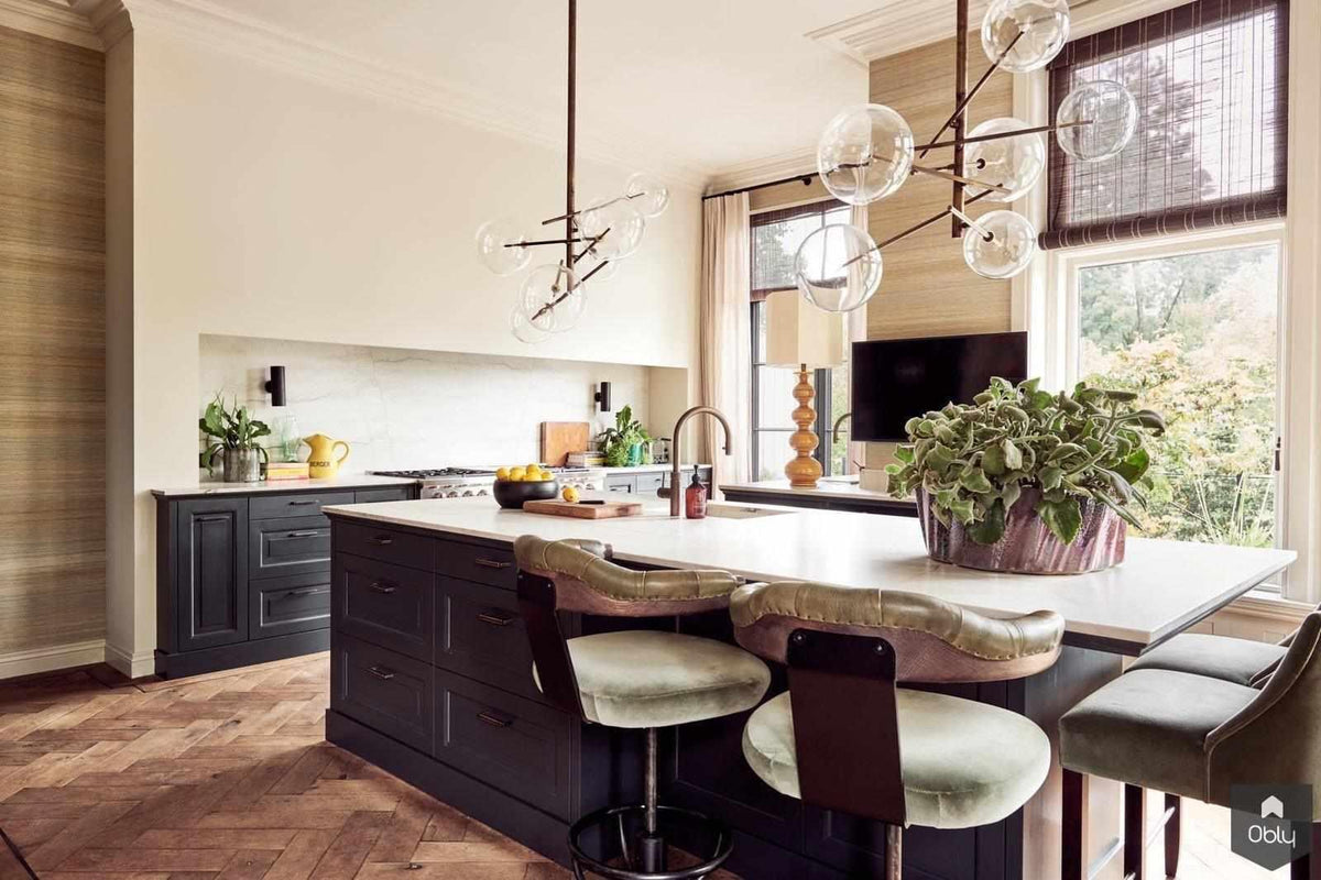 Klassieke keuken met messing en marmer-DBD Interiors-alle,Keuken-OBLY