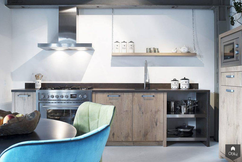 Kleine industriële keuken-Kitchenstudio-alle,Keuken-OBLY