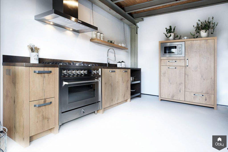 Kleine industriële keuken-Kitchenstudio-alle,Keuken-OBLY