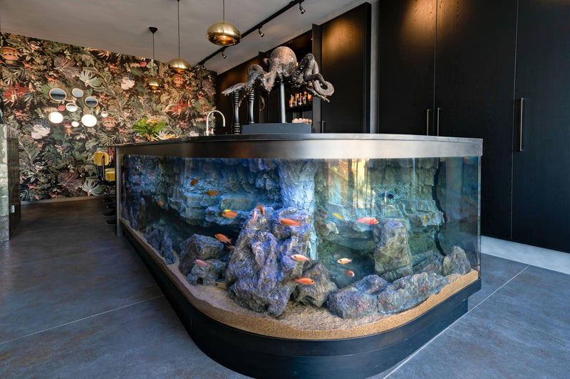 Kookeiland met ingebouwd aquarium-Mint Interieur-keuken-OBLY