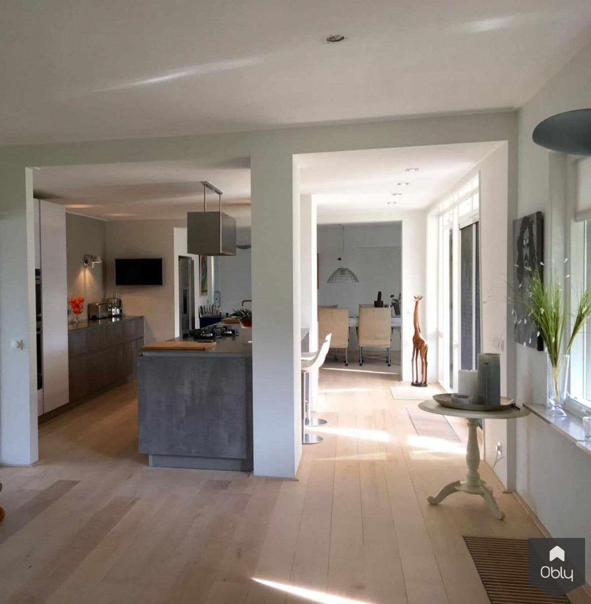 LEICHT keuken met keukeneiland en Wave afzuiglamp-Wildhagen Design Keukens-alle,Keuken-OBLY