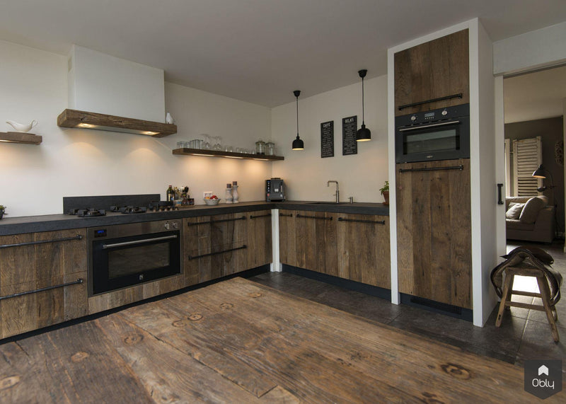 Landelijk interieur met veel gebruik van hout-Restyle-XL-alle,Keuken-OBLY