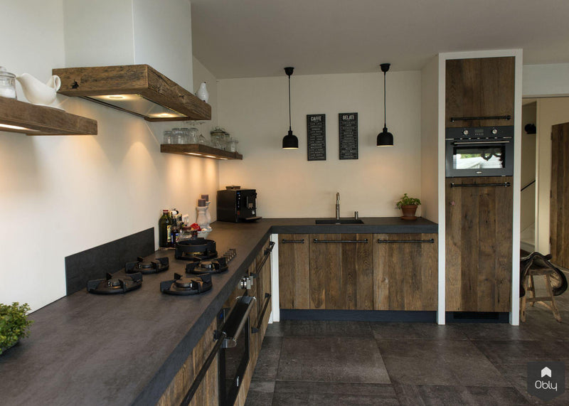 Landelijk interieur met veel gebruik van hout-Restyle-XL-alle,Keuken-OBLY